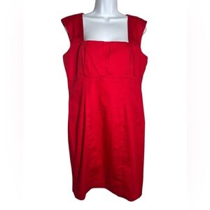 Calvin Klein dress size 14‎ bright red sleeveless dress PERFECT ❤️❤️❤️